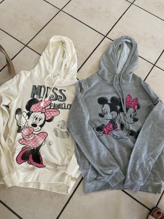 2 Kapuzenpullover Hoodies Disney Minnie Mouse Gr.XS