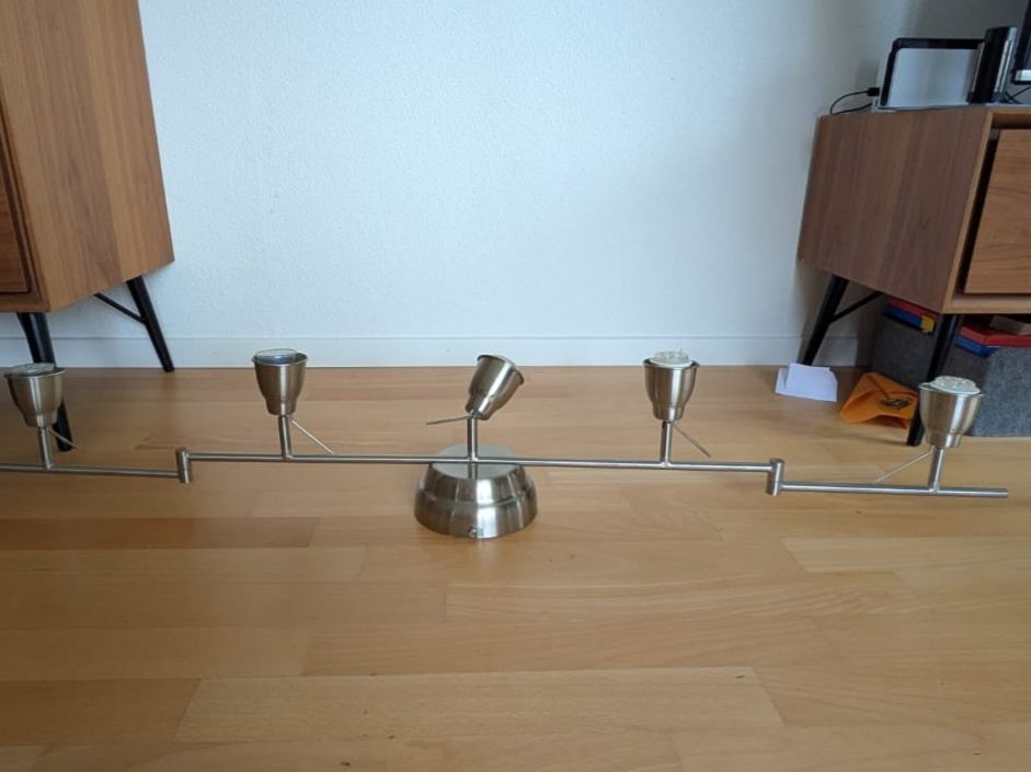 Ikea Lampade: IKEA Barometer Lampe mit 5 Spots (silber) – Usato da Hedingen venduto da Kafi5 2