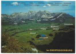 OBERTOGGENBURG - Blick vom Chäserrugg gegen das Säntismassiv