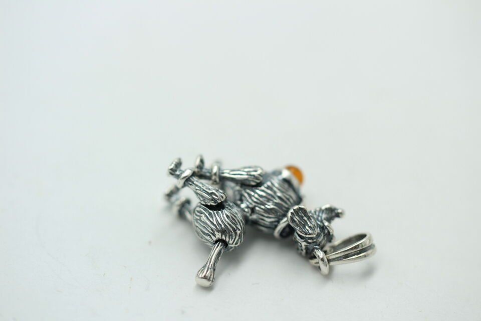 Rimorchi: Silber Bernstein Hund 925 Silber plastisch und beweglich – Nuovo e nell'imballaggio originale da Heiligkreuzsteinach venduto da schmucktime 3