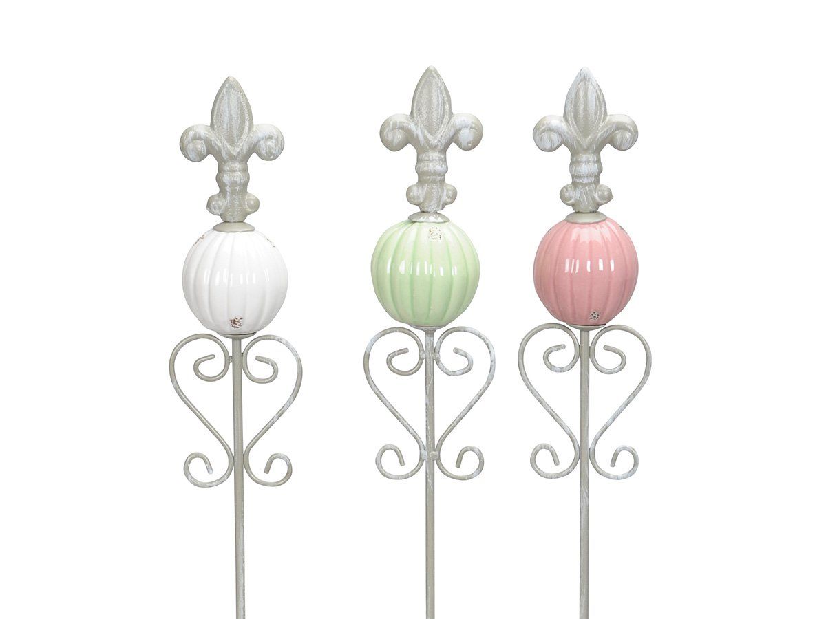 Tutte le decorazioni: Gartenstecker Keramik bunt 80cm – Nuovo e nell'imballaggio originale da Matzendorf venduto da Gartendeko-Shop 1