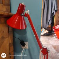 Red vintage desk lamp