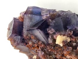 Electric Blue-Purple Fluorite from Denton Mine, Illinois