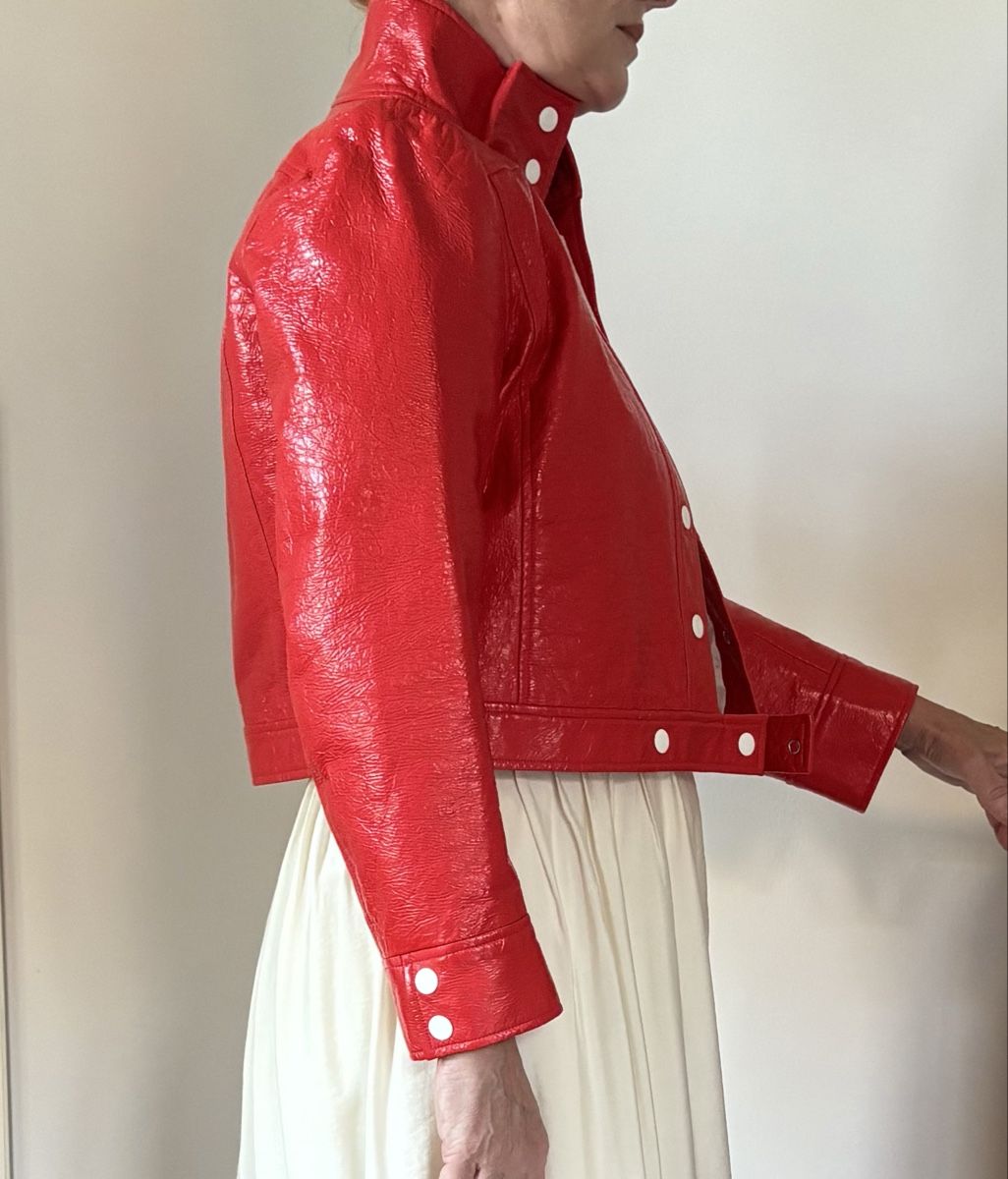 Jacken: Courrèges Jacke aus Patentleder . 44 – Neu (gemäss Beschreibung) aus Zürich von Altnic 3