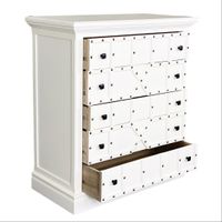 Weisse Kommode, Massivholz, Vintage Look