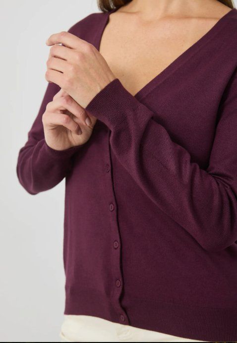 Anna Field Giacche: Feinstrickjacke Aubergine, Grösse S – Nuovo (secondo la descrizione) da Zürich venduto da faustdick 2