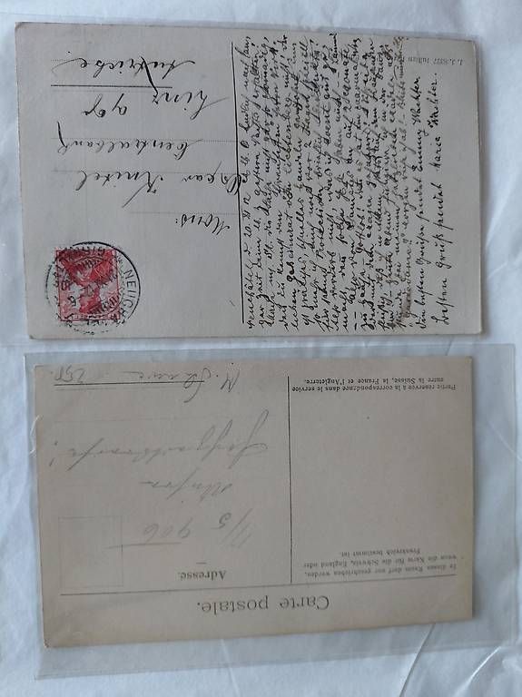Cartoline postali: 2 Postkarten / Neuchatel /Montreux – Usato da Zollikerberg venduto da Inhal 1
