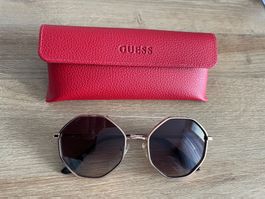 Guess Sonnenbrille Damen, Gold, neuwertig, mit Etui!