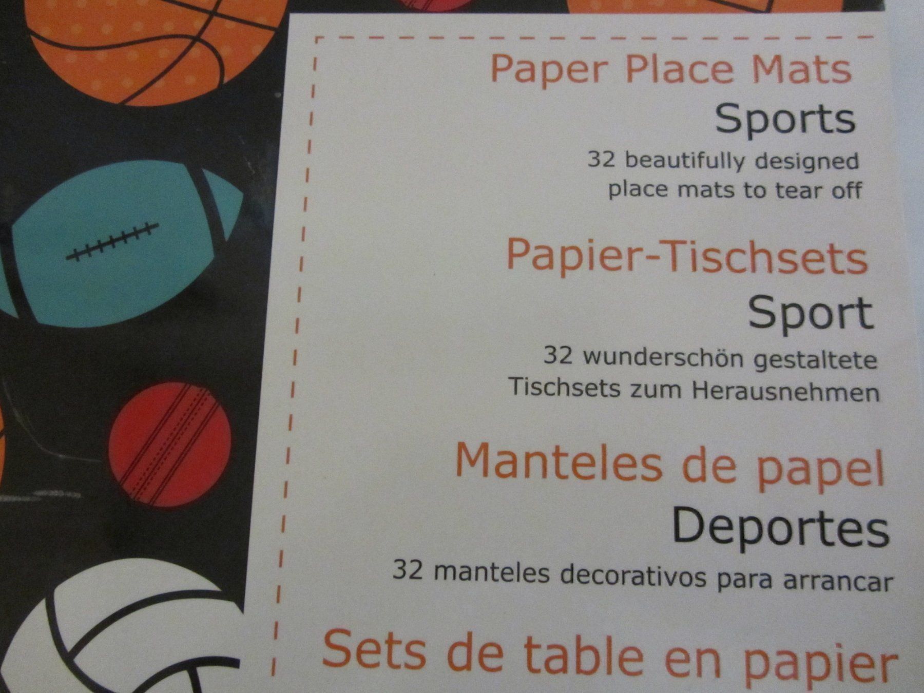 Set di tavolo e panche: 32 Papiertischset SPORT  z. Herausnehmen – Nuovo (secondo la descrizione) da Egliswil venduto da chroetli22 1