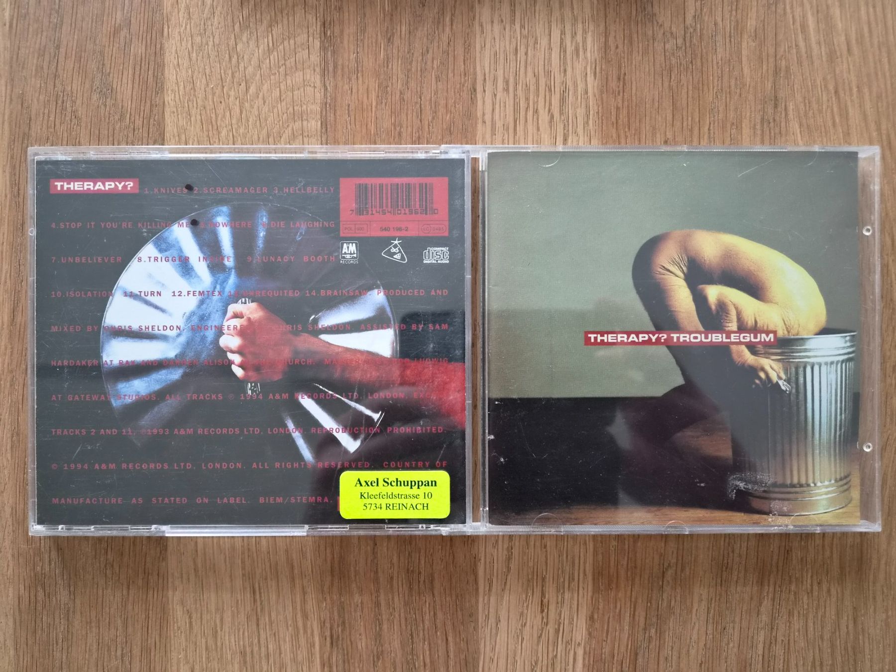 CDs: CD Therapy? - Troublegum, 1994 – Gebraucht aus Nebikon von Harley-Davidson01