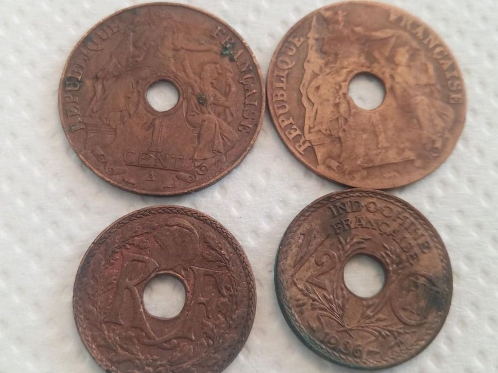 France Indochine 4 old coins | Kaufen auf Ricardo