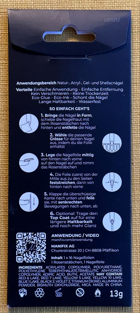 Unghie finte: Manifix Nagelfolien, Pink,  Neu – Nuovo e nell'imballaggio originale da Schmitten / FR venduto da Samsara169 1