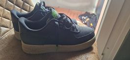 Nike Air Force 1 Low  Schwarz & Neongrün Grösse 42