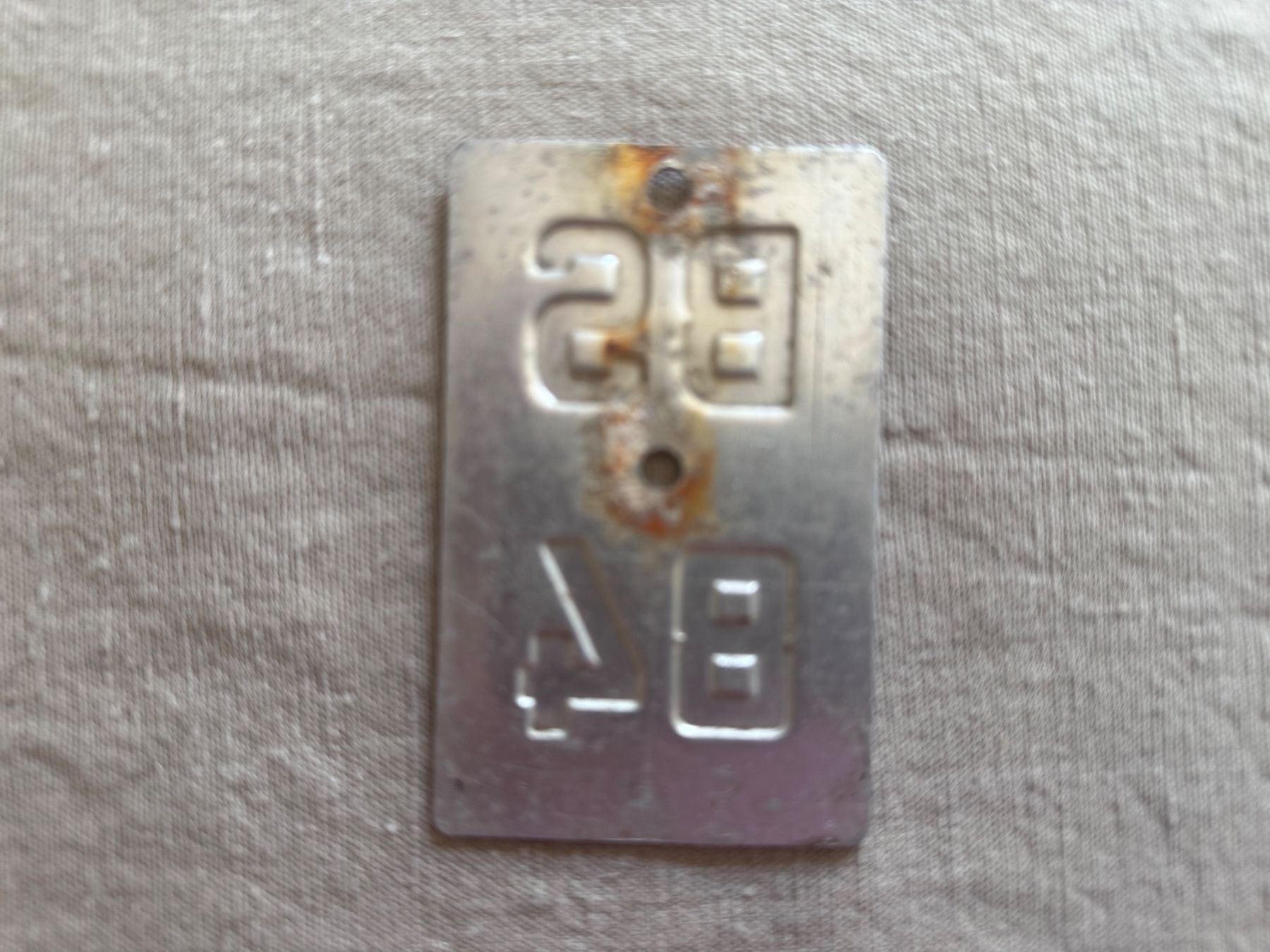 Insegne: Velonummer BS 84 – Usato da Basel venduto da steegg 1