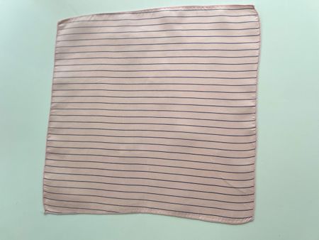 Pocket Square Striped Silk New