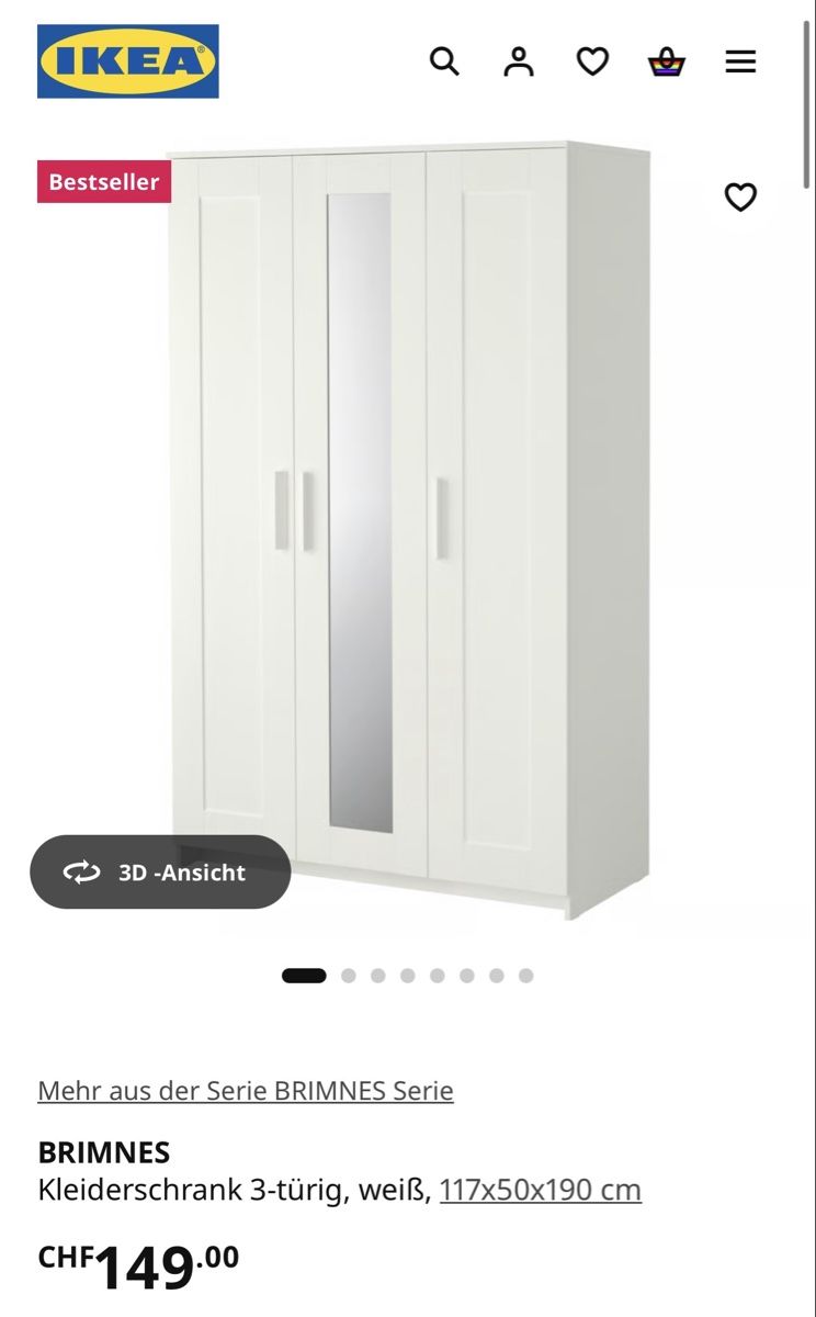 Ikea Guardaroba: IKEA Kleiderschrank – Usato da Frenkendorf venduto da Sua_p8dj 8