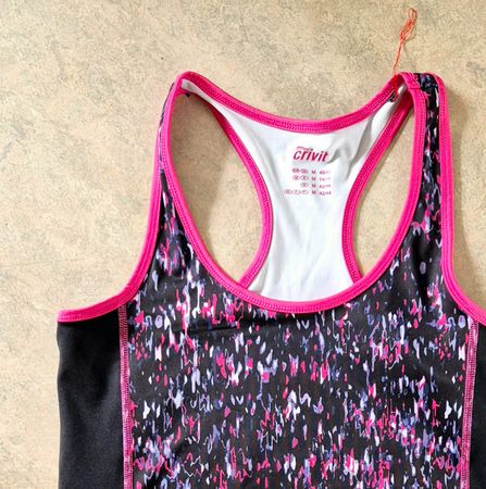 TOP FITNESS SPORT OBERTEIL CRIVIT M 38 SCHWARZ ROSA NEU