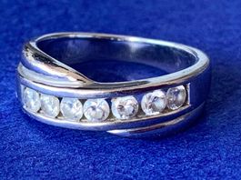 Silberring 7 stones classico