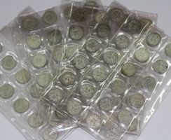 90 x 50 Rappen ab 1907, alle Silber