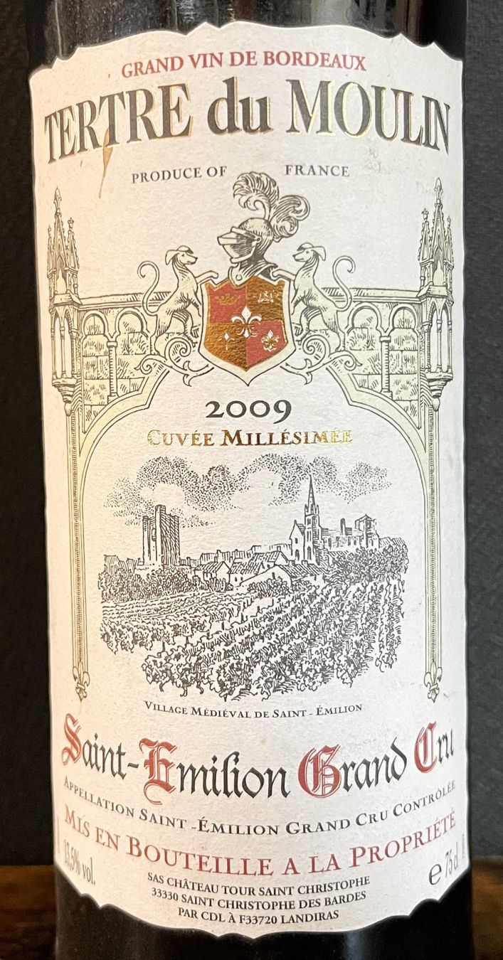 Vino: 2009 Tertre du Moulin Cuvée Millésimée – Nuovo e nell'imballaggio originale da Oftringen venduto da Vucki 1