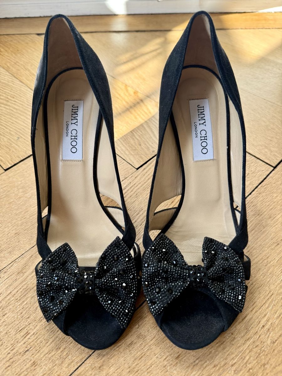 Jimmy Choo Scarpe da donna: Jimmy Choo Escarpins Noir Élégants – Nuovo (secondo la descrizione) da Genève venduto da kat_ggb2