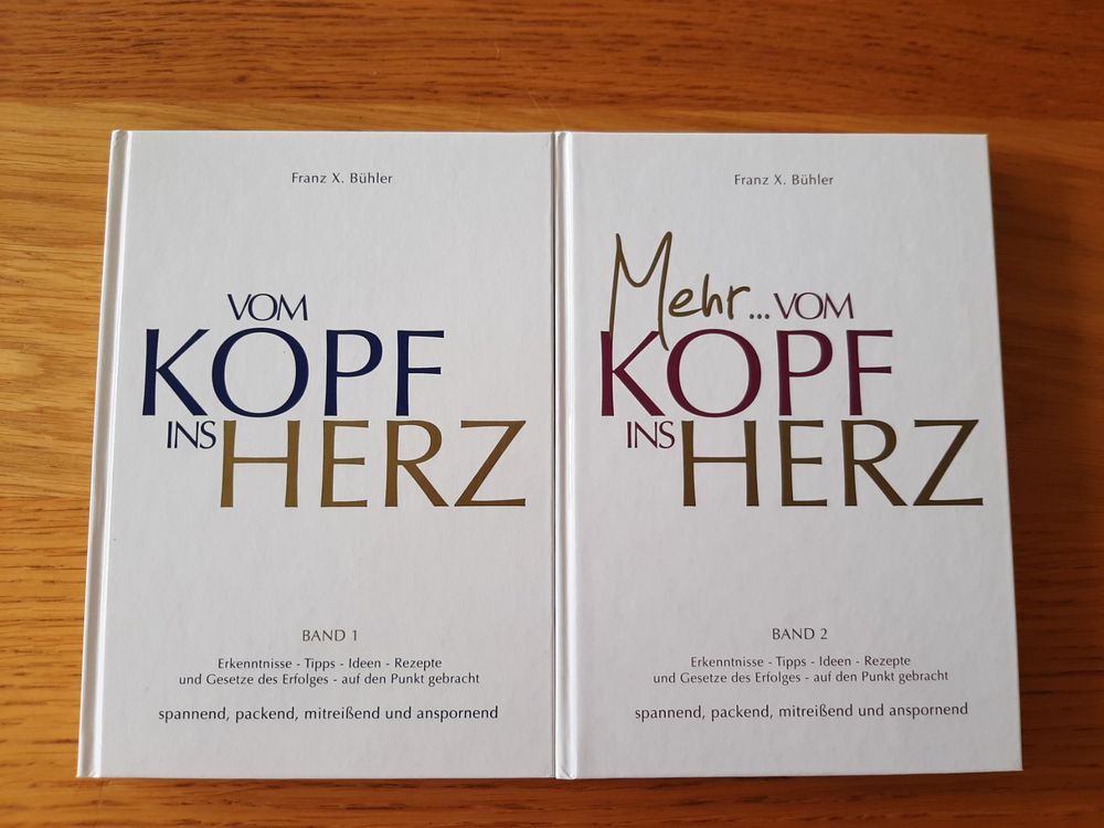 "Vom Kopf ins Herz" Franz X. Bühler Kaufen auf Ricardo