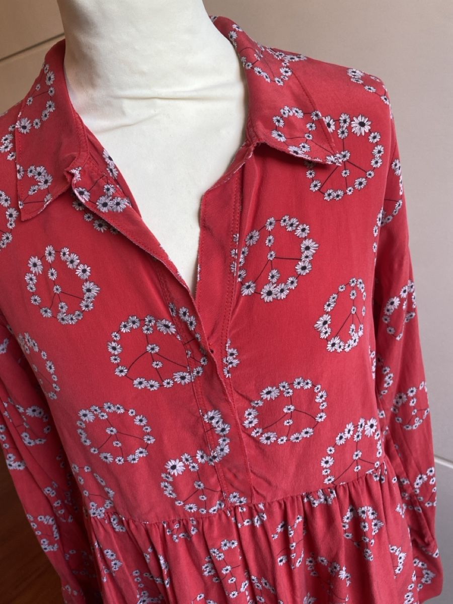 Sandro Vestiti: Sandro Paris Sommerkleid Gr. 1 rot/weiss – Nuovo (secondo la descrizione) da Erlenbach ZH venduto da renata-c 1