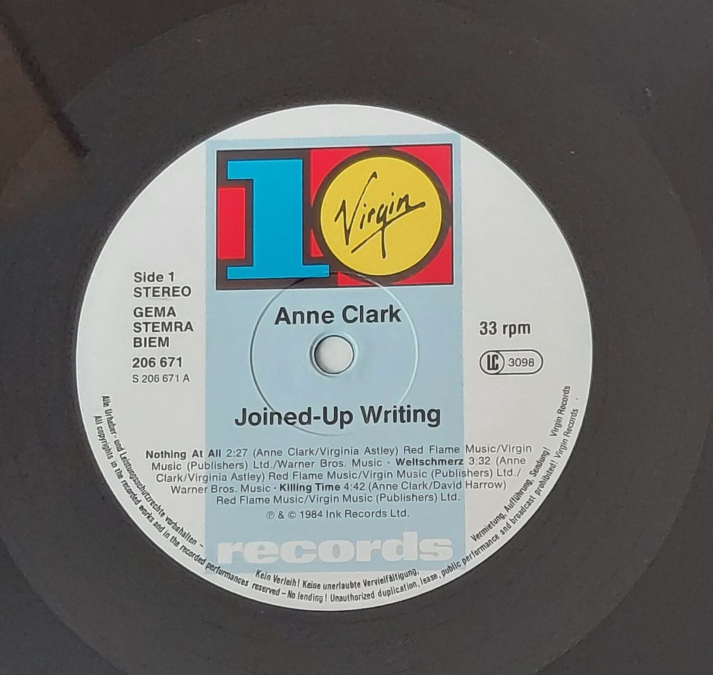Dischi in vinile: LP - ANNE CLARK - JOINED UP WRITING – Usato da Steckborn venduto da Quo7 1