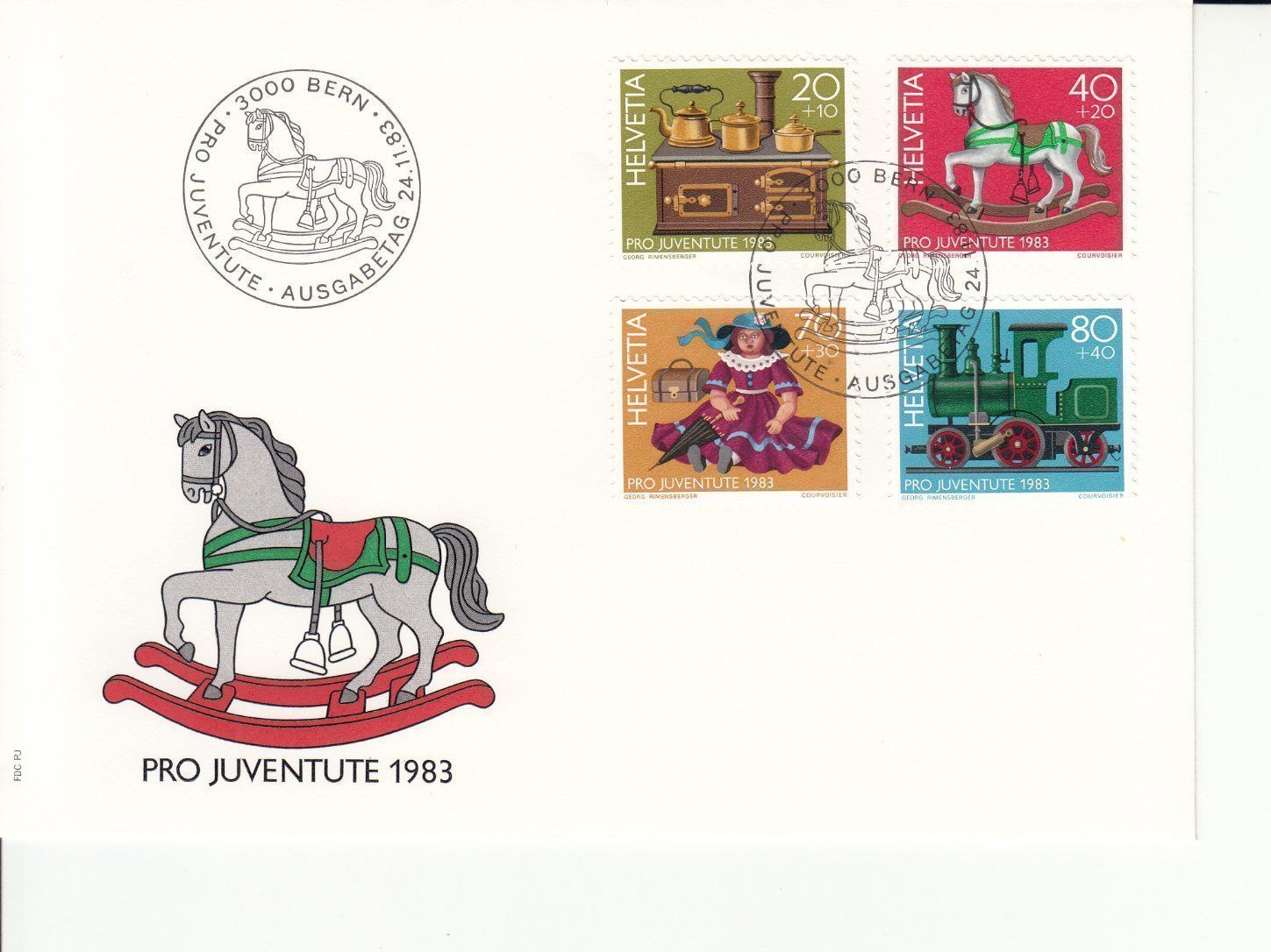 Alle Briefmarken: Pro Juventute 1983 FDC – Gebraucht aus Bürglen TG von StampGraf