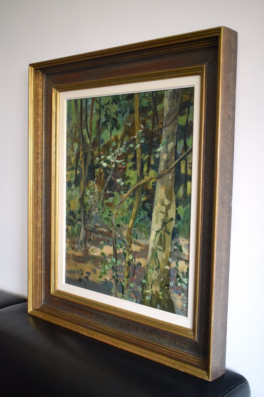 Dipinti: Leo Deck Bern Wald Ölgemälde Landschaftsgemälde Baum Bäume – Usato da Zürich venduto da Kunstvoll 1
