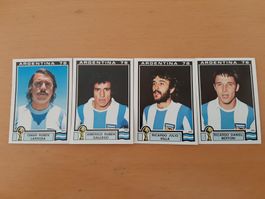 Panini World Cup Story WM 1978 - 4 Sticker ARG - neuwertig