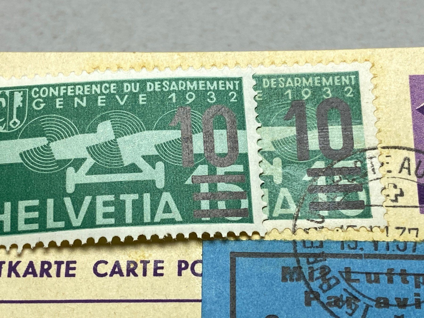 Tutti i francobolli: 1937 Ganzsache Nr P146.002a mit Flugpost 20b – Usato da Schnottwil venduto da Chasarmar 1