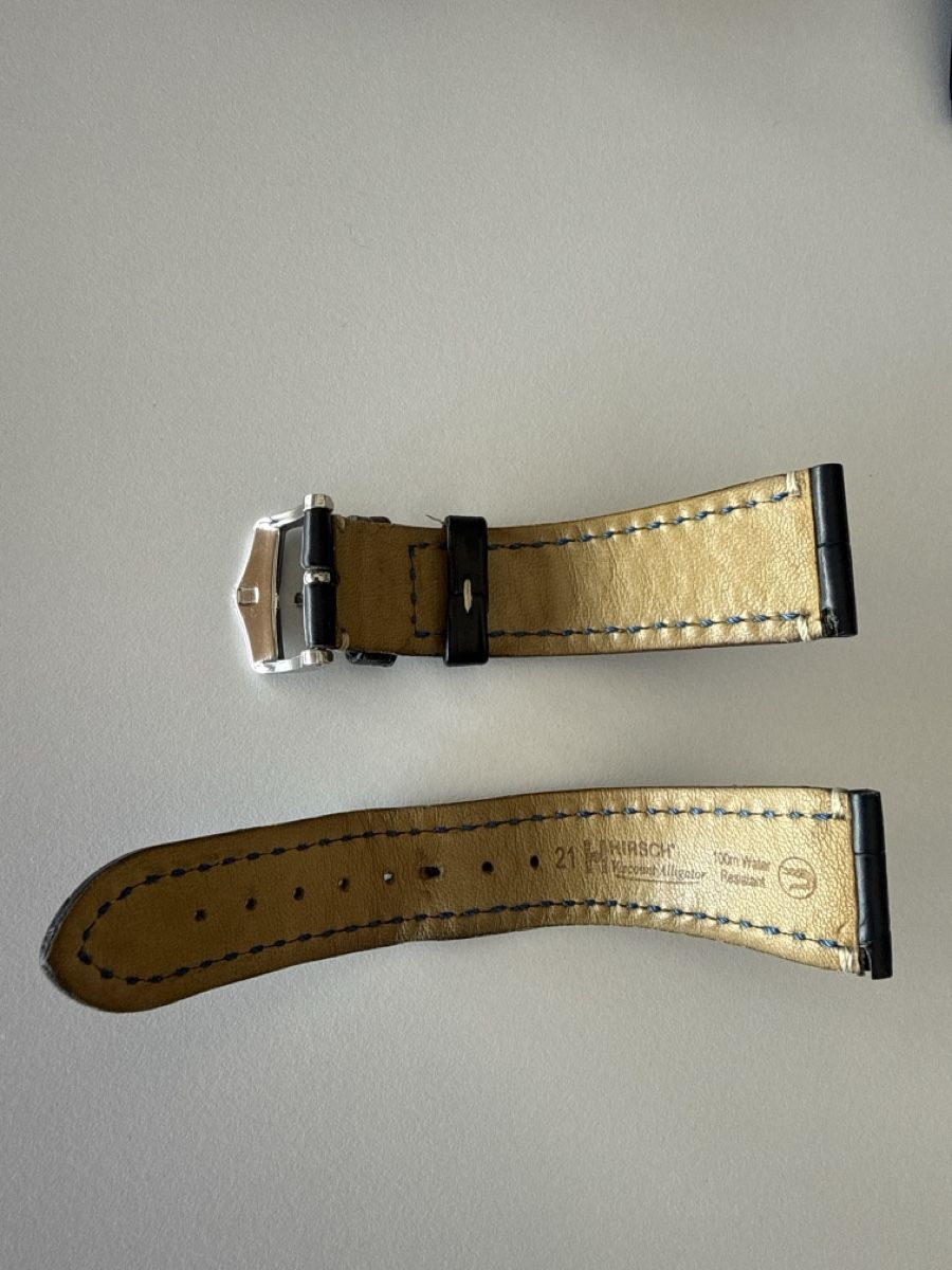 Bracciali & Braccialetti: Blue Alligator Leather Watch Strap 21mm - Stylish! – Usato da Zürich venduto da nad_s27g 1
