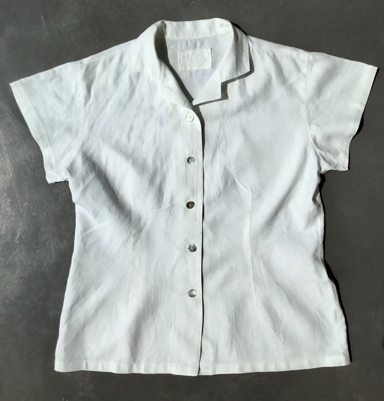 Camicette: Bluse CASABLANCA | Leinen weiss – Usato da Eggersriet venduto da Wiese61