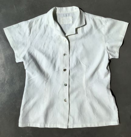 Bluse CASABLANCA | Leinen weiss