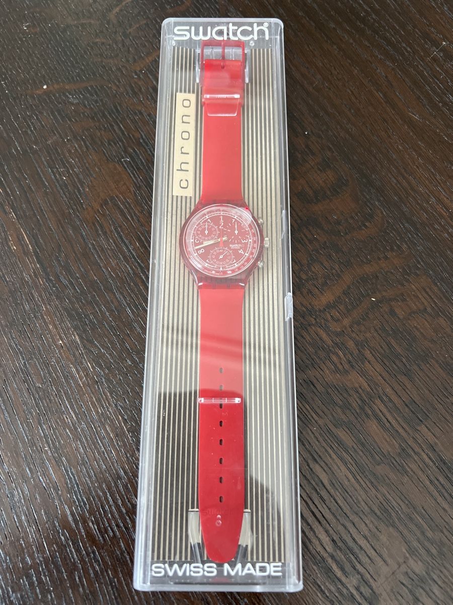 Swatch Uhren: Swatch Chrono (SCR101) Le Rouge – Neu und originalverpackt aus Künten von Spike17