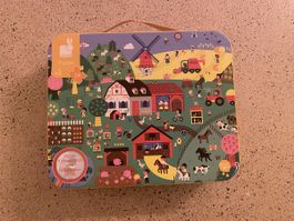 Janod Puzzle Bauernhof mit Suchspiel