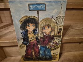 Gemälde Montmartre, Paris, Jahrgang 1978, Top Zustand!