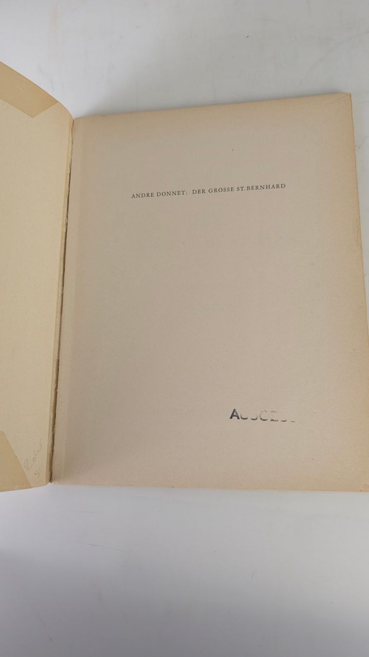 Libri: Schweizer Heimatbücher: Der grosse St. Bernhard 1950 – Usato da Zürich venduto da axolottchen 2