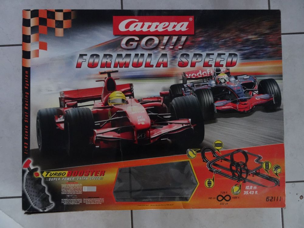Carrera GO! Formula Speed 62111 1:43 Slot Car Set