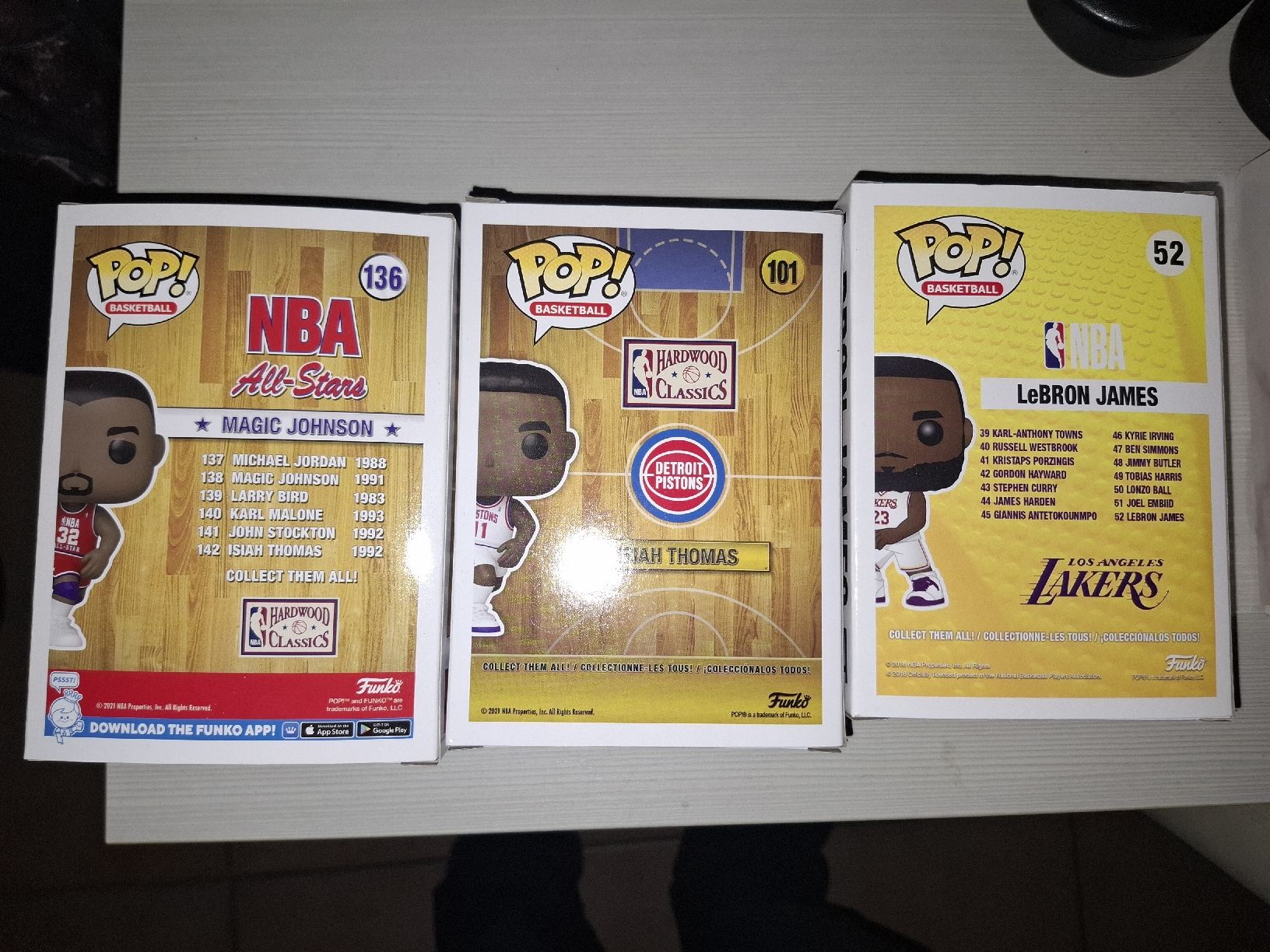 Funko Statuette: Funko Pop NBA Legends: Magic, Isiah, Lebron – Usato da Monte Carasso venduto da Buttefly 4