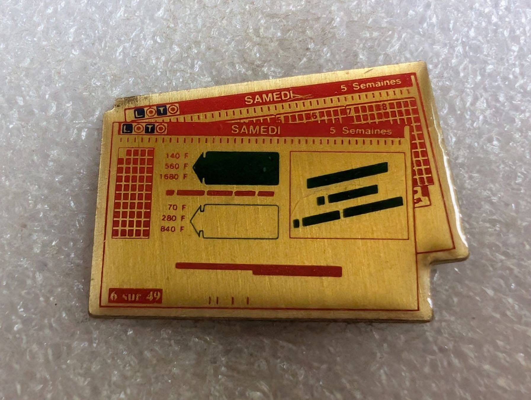 Plaketten & Abzeichen: Ansteckpin 160: Loto – Gebraucht aus Oppligen von Pin-Fall-Shop