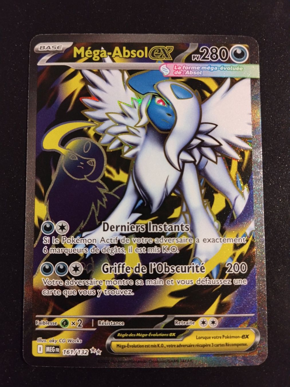 Pokémon Sammelbilder & Trading cards: Pokémon Méga-Evolution: Méga-Absol 161/132 FR – Gebraucht aus Palézieux-Village von oufoux08