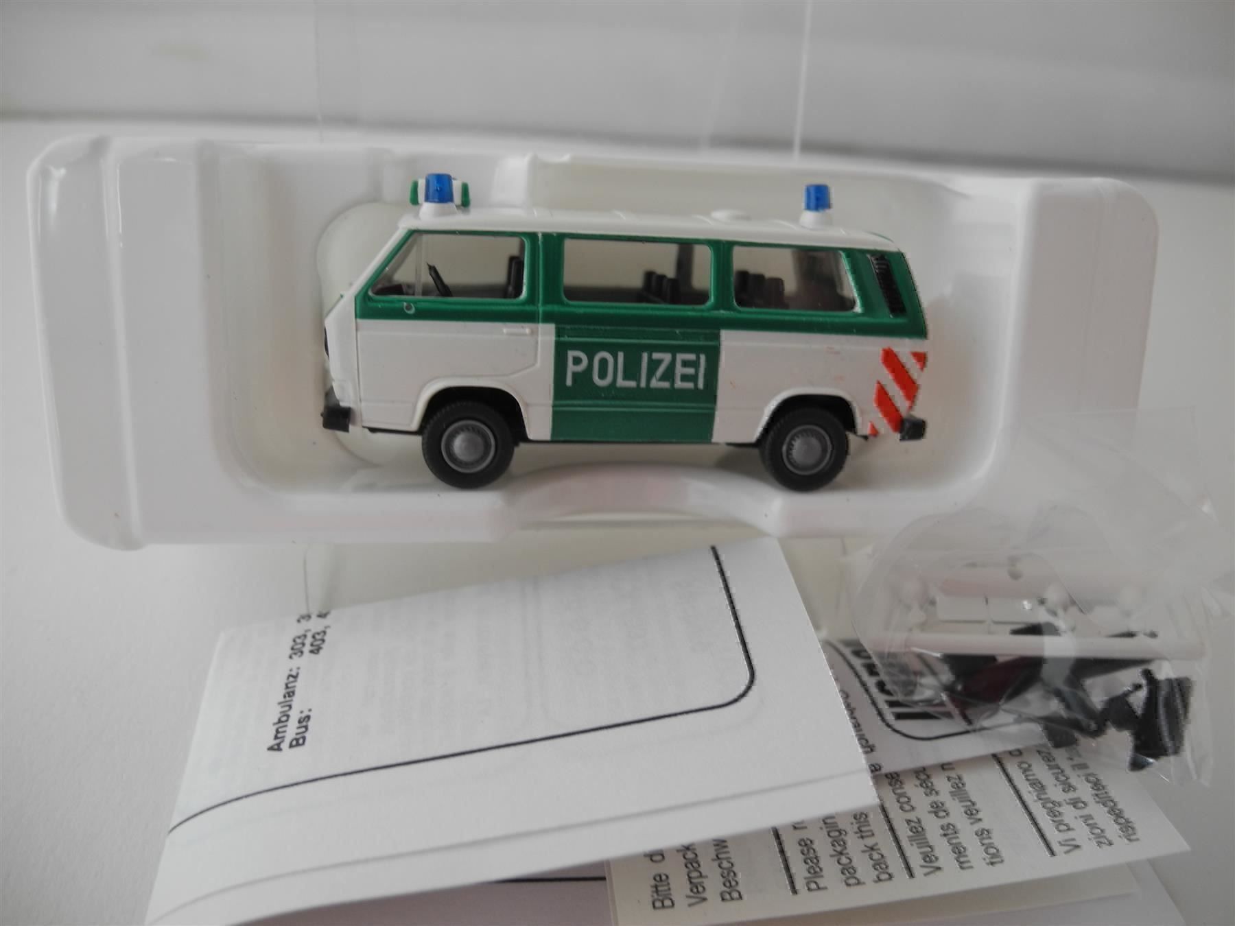Volkswagen Modellini d'auto: Roco 1416 VW Bus Polizei, Nr. c41 – Nuovo e nell'imballaggio originale da Kottwil venduto da Crazyrolf 1