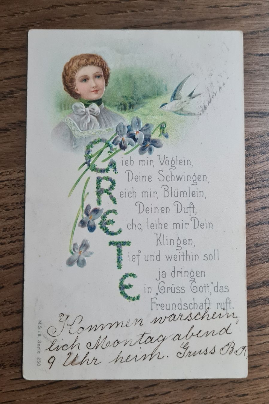 Cartoline postali: Kunstkarte 1905 – Usato da Ebikon venduto da Donar50