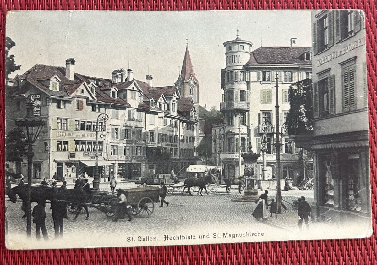 Cartes postales: St.Gallen Hechtplatz  – D'occasion à Horw par Tellbub