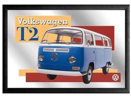 Spiegel VW Bulli T2 Lizenz Wandspiegel