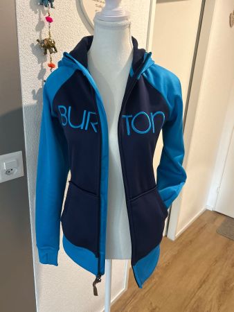 Burton Damen Scoop Kapuzenjacke (Dunkelblau/Türkisblau Gr.XS