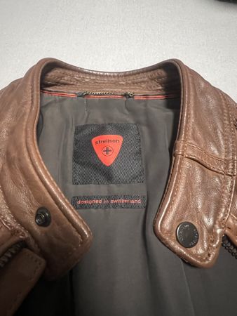 Strellson Herren Lederjacke, Braun, Top Zustand, Gr. L