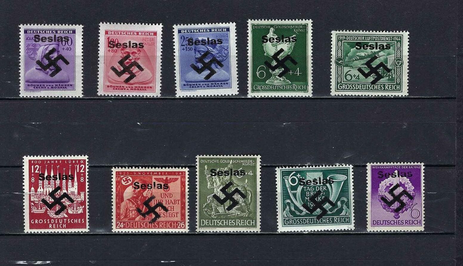Alle Briefmarken: WKII Besetzung ** – Neu und originalverpackt aus Altstätten SG von Nandodax